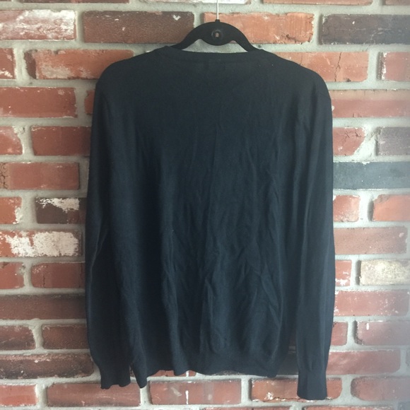 Black Cardigan with Gold Trim - Picture 2 of 4